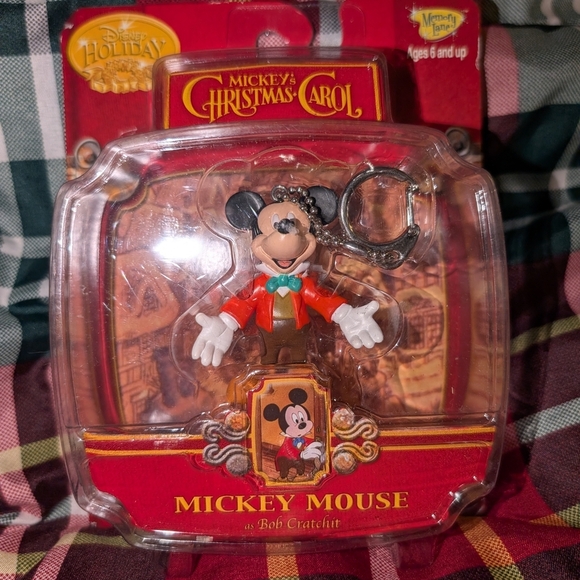 Disney Other - Mickey Mouse Jiminy Cricket Christmas Carol Keychains
